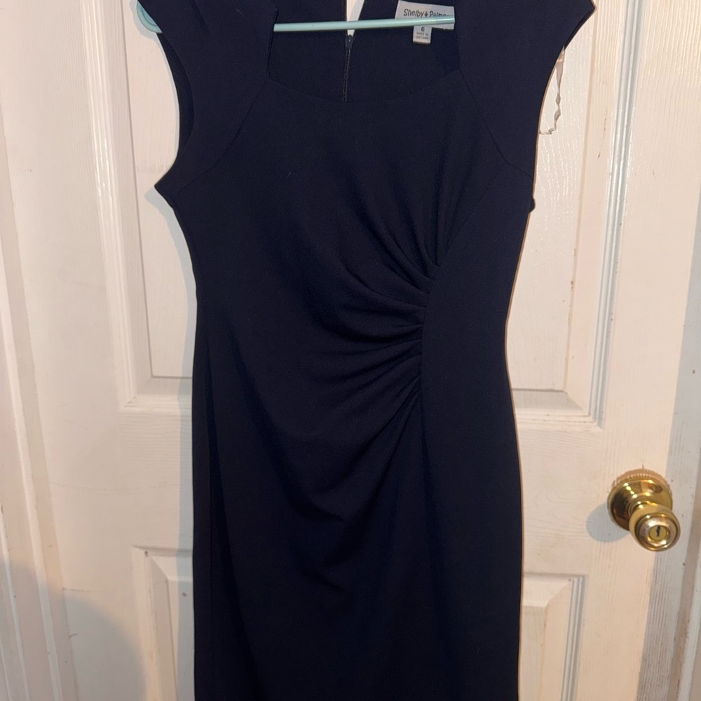 Shelby & Palmer Navy Midi Dress